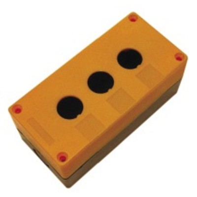 Корпус КП101 пластиковый 1 кнопка желтый EKF