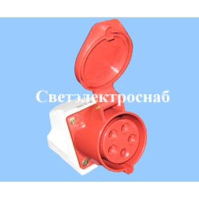 Розетка стационарная наружная 145 3Р+РЕ+N 125А 380В IP67 EKF