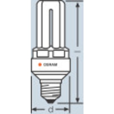 Лампа 11W DINT SENSOR STICK 11W/825 E27 4008321102300  OSRAM