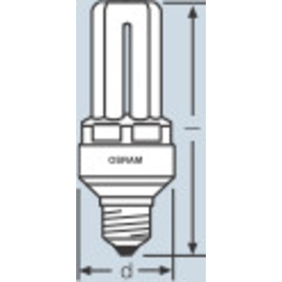 Лампа 11W DINT LL 11W/825 E14  4050300811451 OSRAM