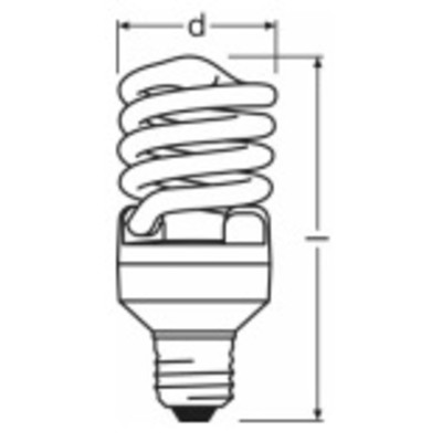 Лампа 14W DSST MICROTWIST 14W/825 E27  4008321949066  OSRAM