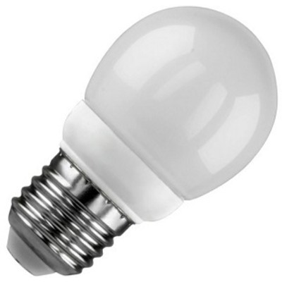 Лампа 11W ESL GL45 QL7 4200K  E27  GLOBE  d45Х88 FOTON  (Е029)