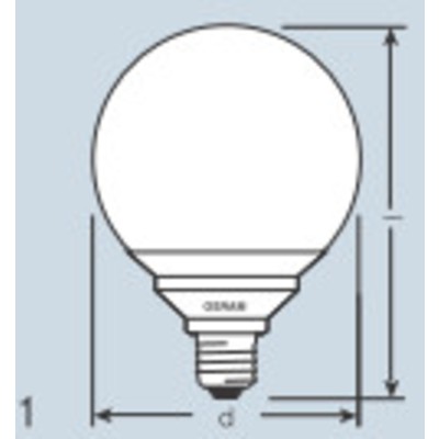 Лампа 18W DST GLOBE 18W/825 E27 4008321946577 OSRAM
