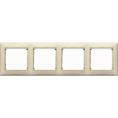 РАМКА - VALENA - 4 ПОСТА - ГОРИЗОНТАЛЬНЫЙ МОНТАЖ - СЛОНОВАЯ КОСТЬ LEGRAND 
