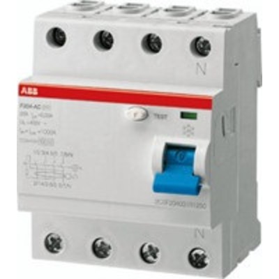 УЗО 4Р 25А 500mA (AC) F204AC ABB 2CSF204001R4250